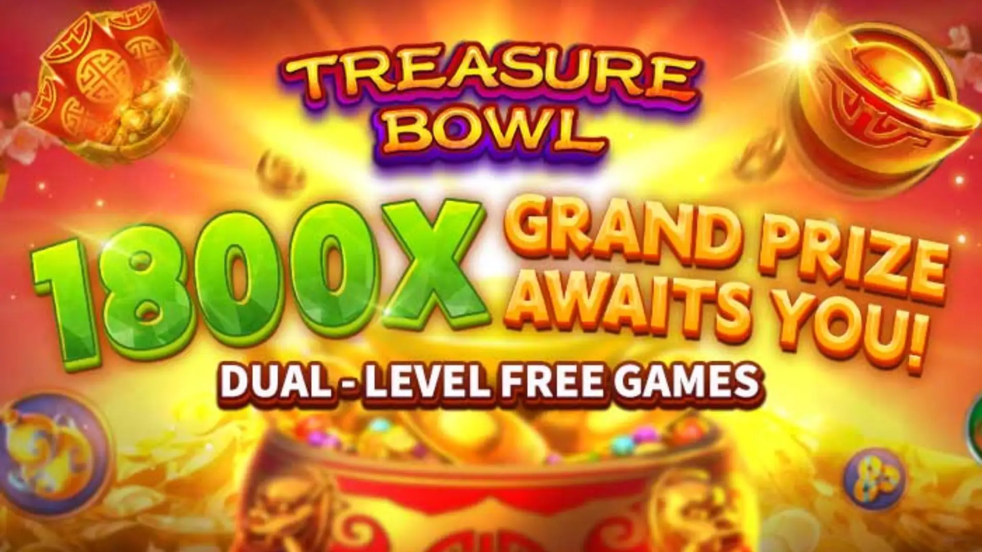 Multiplicadores Treasure Bowl 7bslot - 7777x Máximo com Tigela Dourada